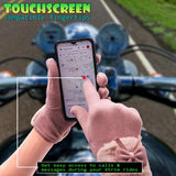 Women's Winter Warm Gloves with Cute Bow & Touched Screen